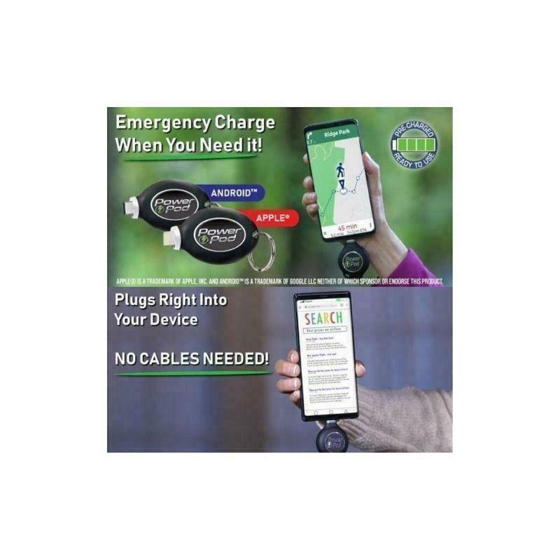 Power Pod Keychain Phone Charger Portable Emergency Phone Charger As Seen On TV