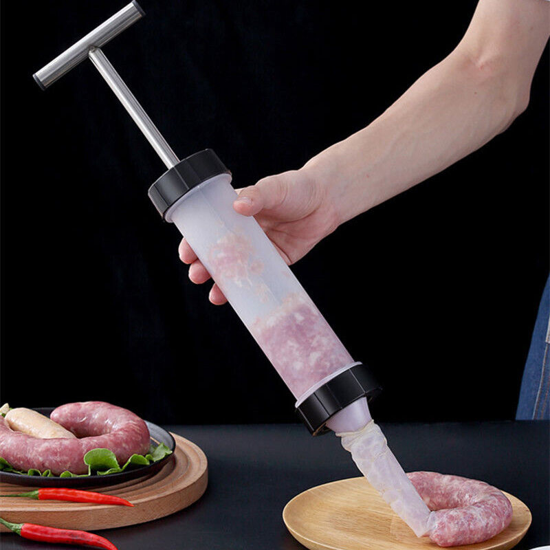 Sausage Machine Meat Filler Stuffer Salami Maker Funnel Hand Operated