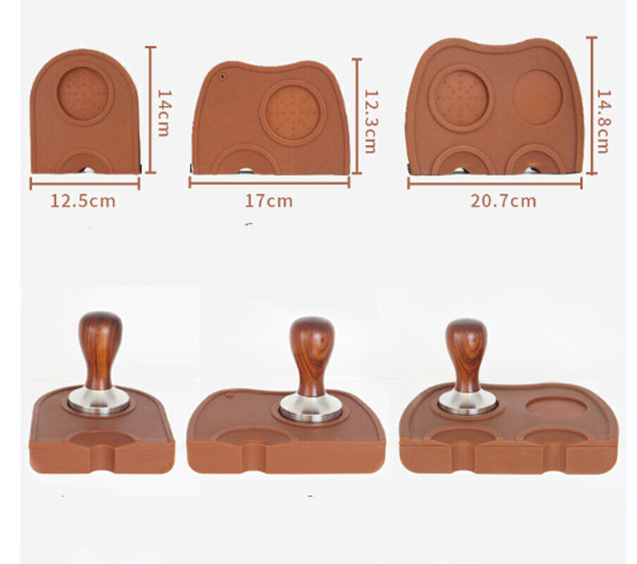 Silicone Espresso Corner Tampering Mat Coffee Tamper Station Anti-Slip Tamp Pad