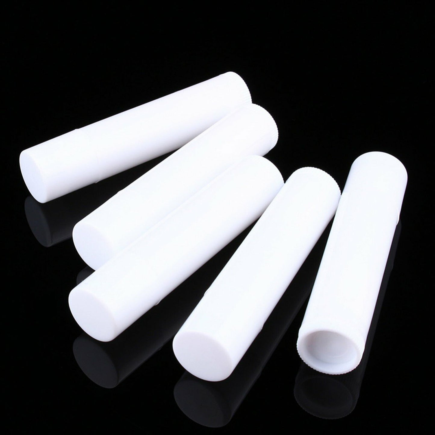 30x Empty lipstick Plastic Lip Balm Container Tubes Caps 5g DIY Balm T