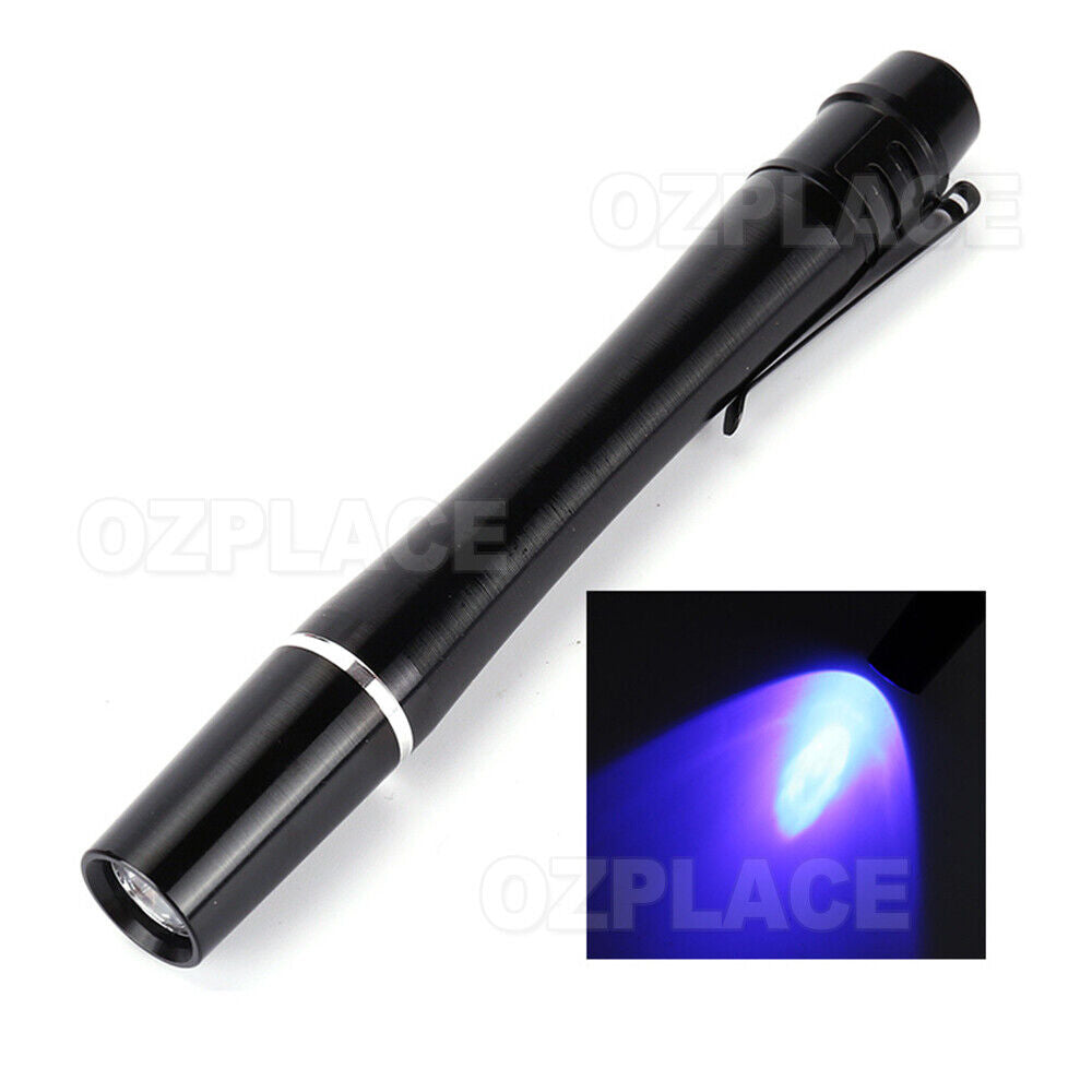 UV Ultra Violet LED Flashlight Blacklight Light 395nM Inspection Lamp Torch Mini