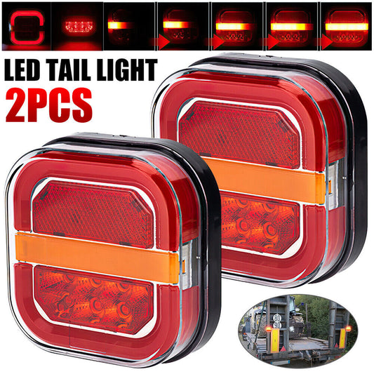 2x LED Tail Lights Stop Indicator Reverse 12V Ute Trailer Caravan Truck Boat