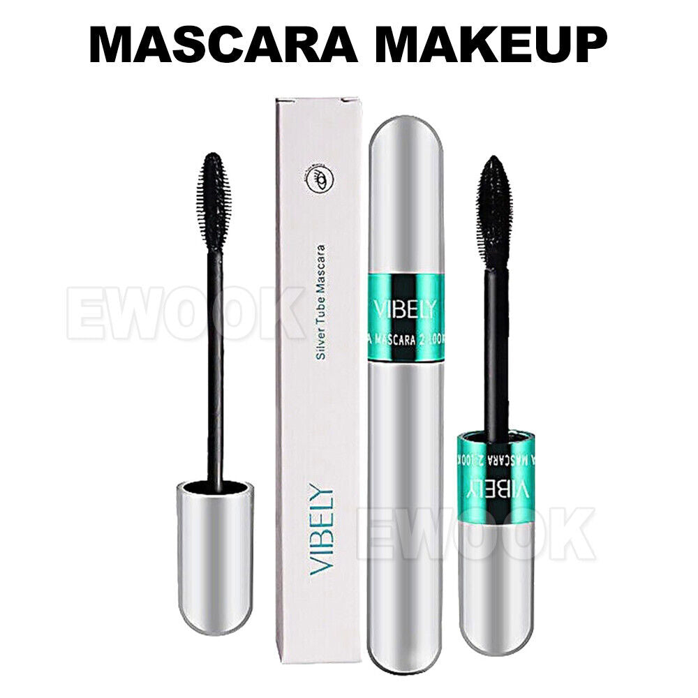 Lash Cosmetics Vibely Mascara 4D Thick Long Waterproof Silk Fiber Mascara Makeup