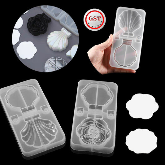 Silicone Make Up Folding Mirror Resin Making Mould Epoxy Mold Casting Craft Tool