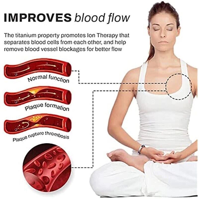 Titanion Wristband, Stainless Steel Magnetic Energy Bra