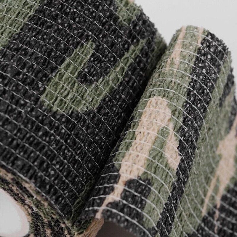 4 Roll Tape Army Camo Wrap Rifle Gun Shooting Hunting Camouflage Stealth Webbing