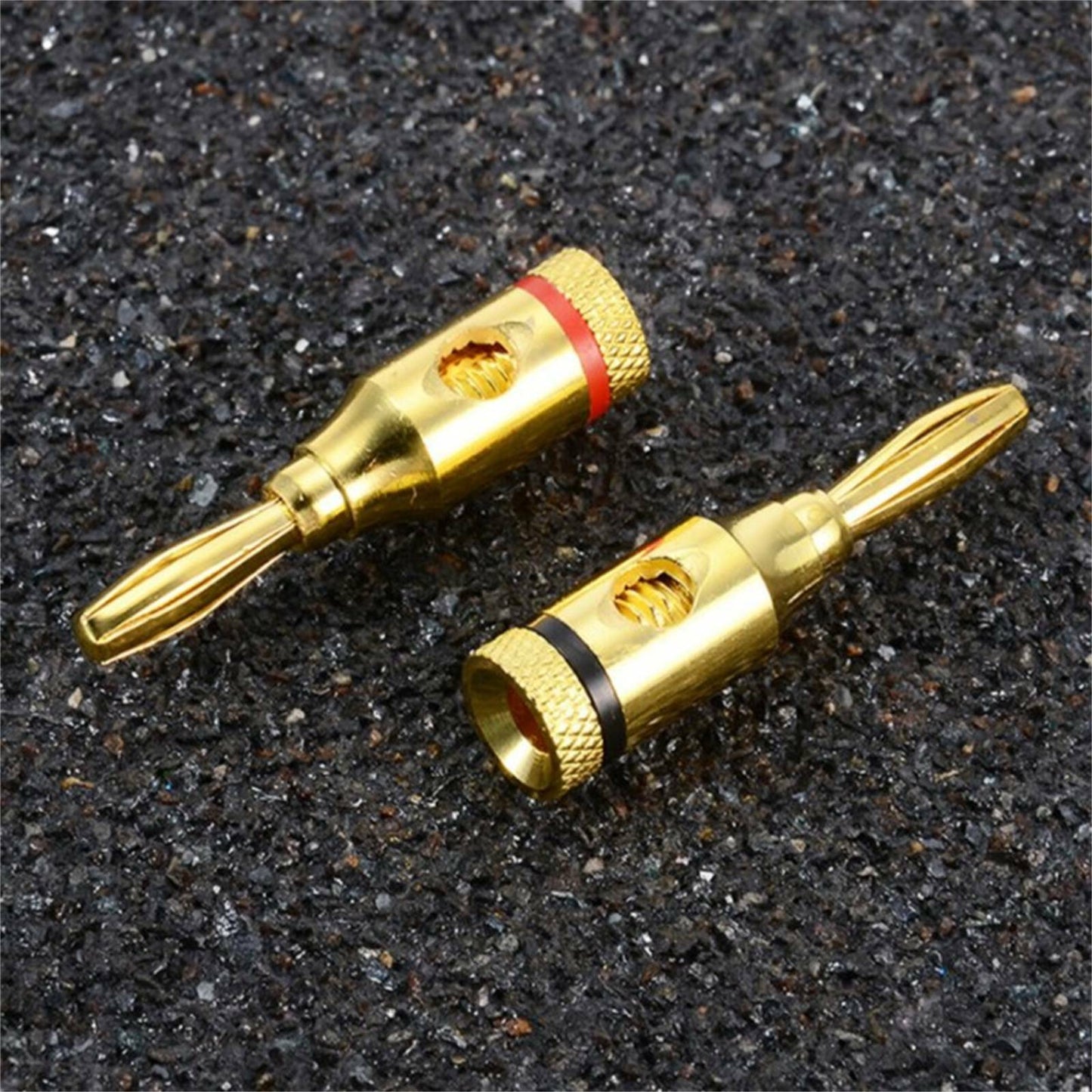 40PCS 4mm Banana Plug Gold Plated Musical Audio Speaker Cable Wire Connector