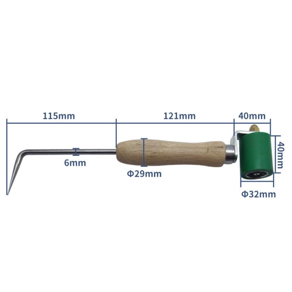 Green 40mm Heat Resistant Manual Seam Silicone Press Wheel Seam Roller Welding