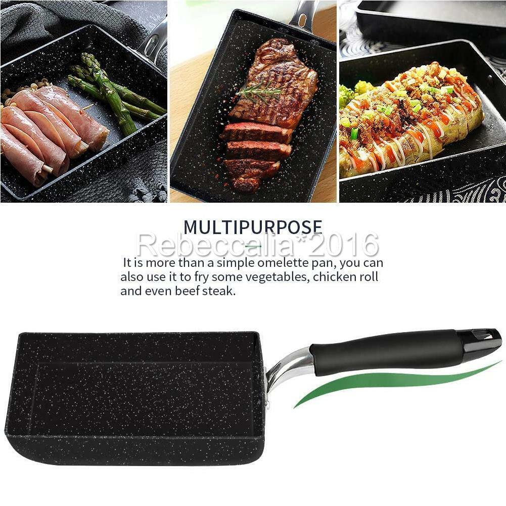 Non-stick Japanese Square Grill Frying Pan Egg Roll Tamagoyaki Sushi Omelette