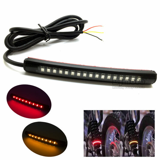 Bendable LED Tail Light Strip Turn Signal Indicator 2835 SMD Motorcycle Blinkers