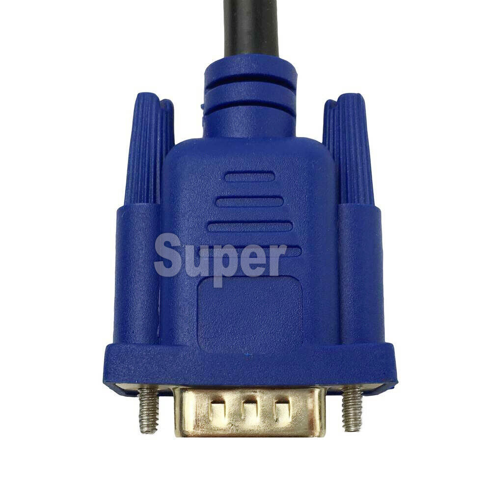 1.8m 1080P Gold Plated HDMI to VGA 15Pin Male Cable Adapter Lead for HDTV HD LCD