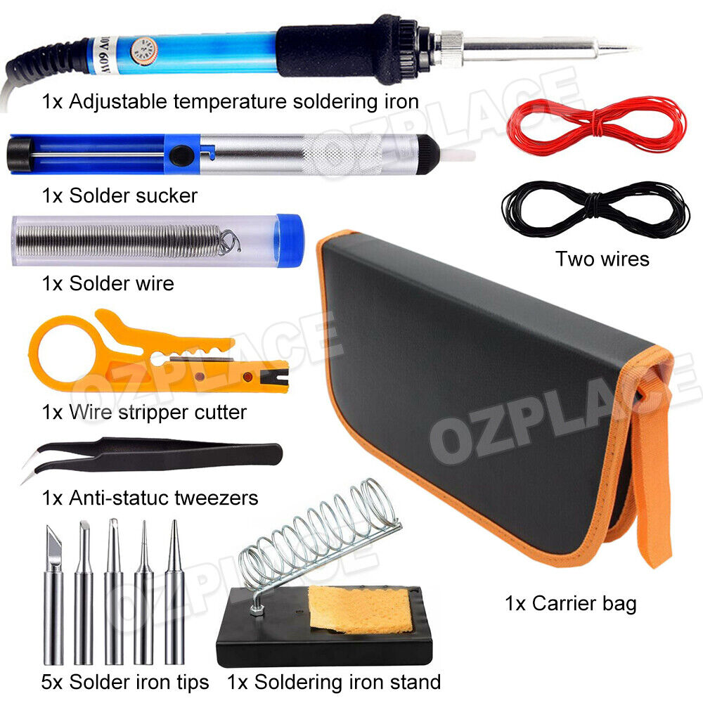 60W 15 IN 1 Soldering Iron Kit 60W Electric Welding Tool Adjustable Temperature