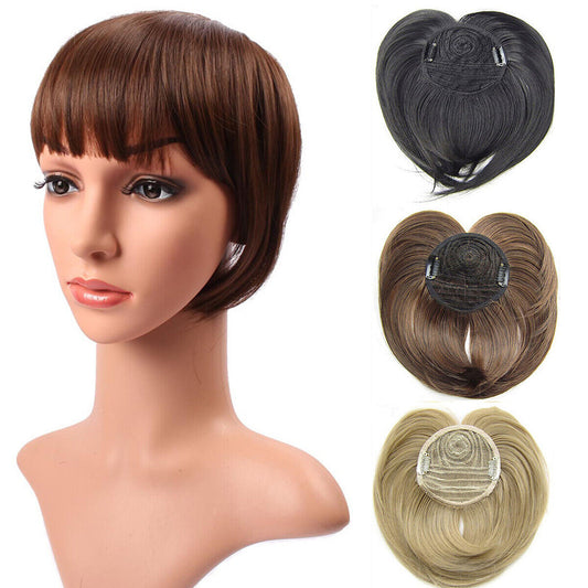 Hair Toupee Topper Piece Thin Clip in Top Short Staright Hairpiece For Women