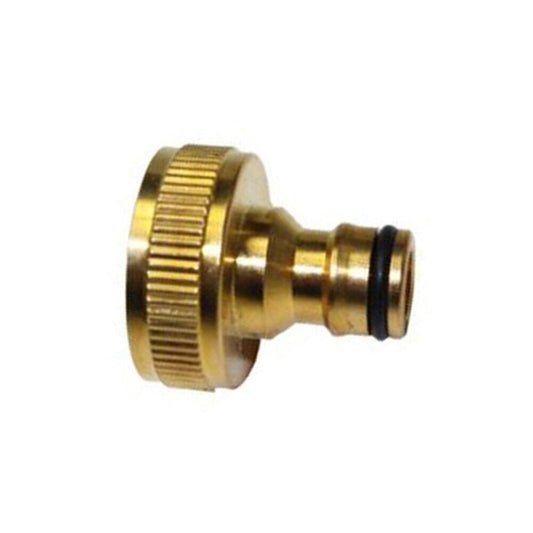 Upgrade Your Garden with Golden Brass Pipe Tap Connector/Adapter (3/4 Size)