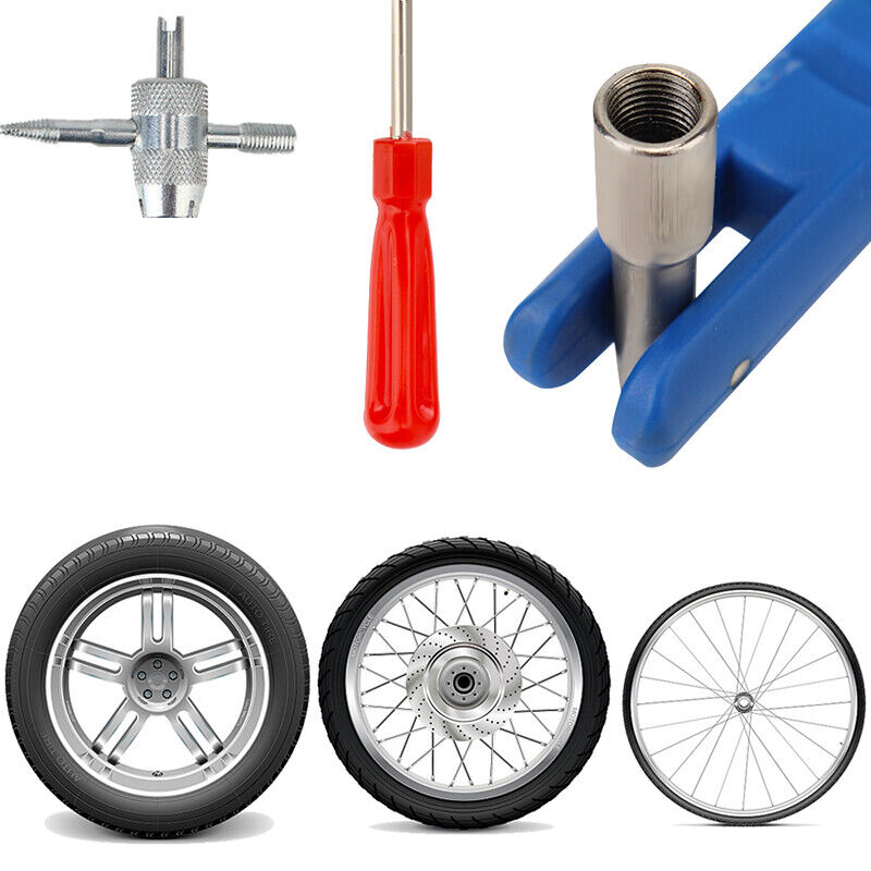 3x Car Tyre Valve Stem Puller base Quick Remover Tire Repair Installer Tool Kit