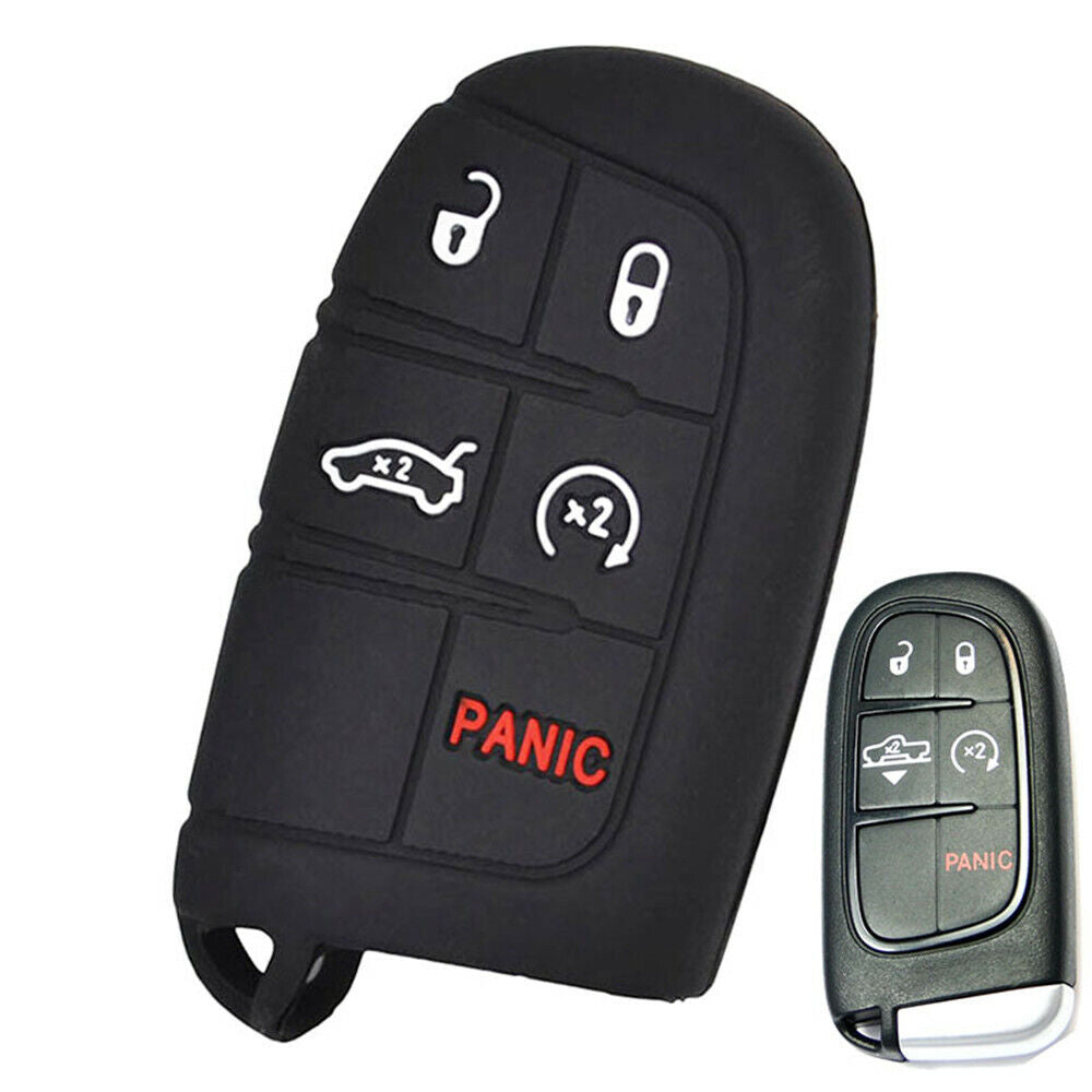 Silicone Remote Key Case Cover For Dodge Ram Journey / Jeep Grand Cherokee