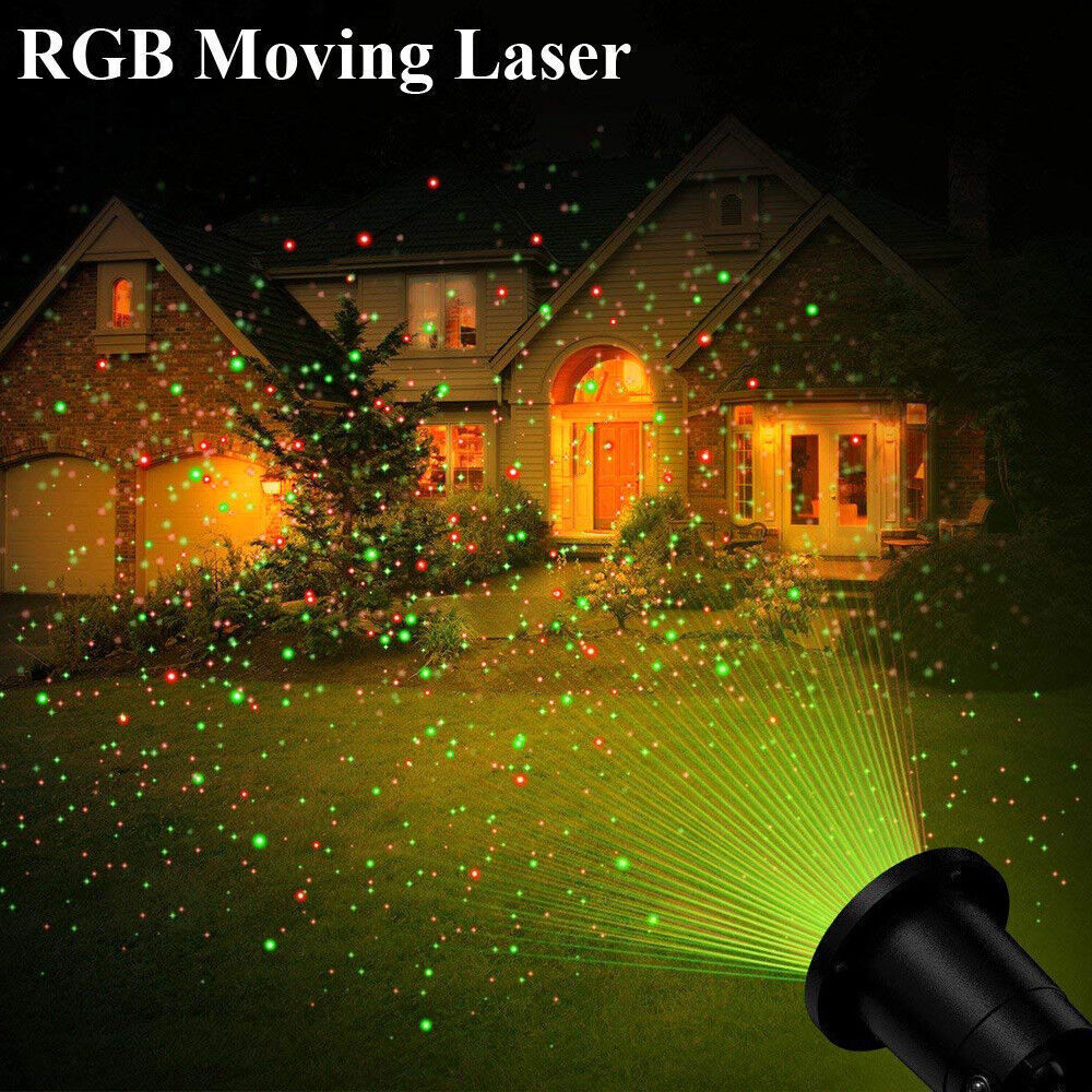 Waterproof Outdoor Projector Christmas Lights Laser Projection Light Xmas Lamps