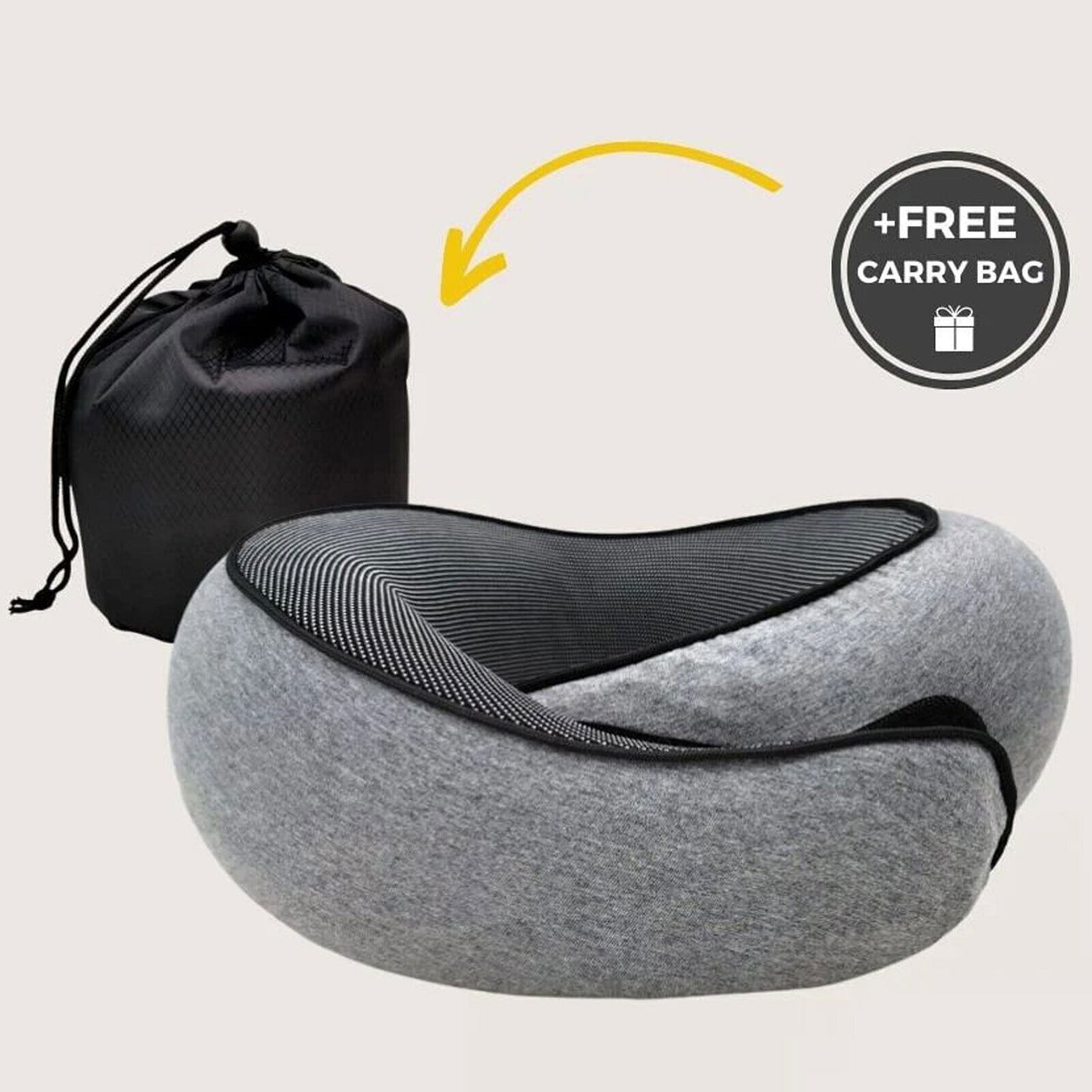 Neck Pillow for Travel Memory Foam Comfortable & Breathable Soft U Shaped Pillow