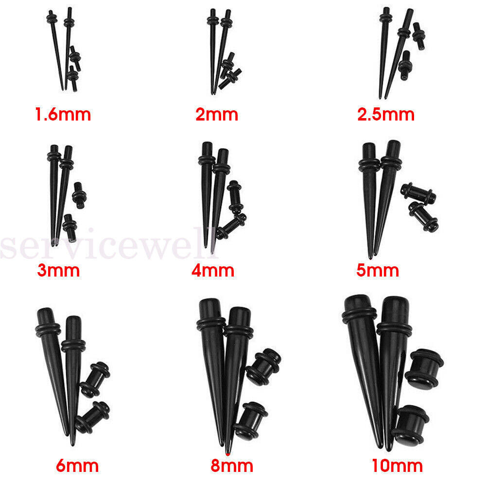 36pcs Ear Stretching Kit Plug Set Stretch Ear Taper Stretcher Expander Tapers