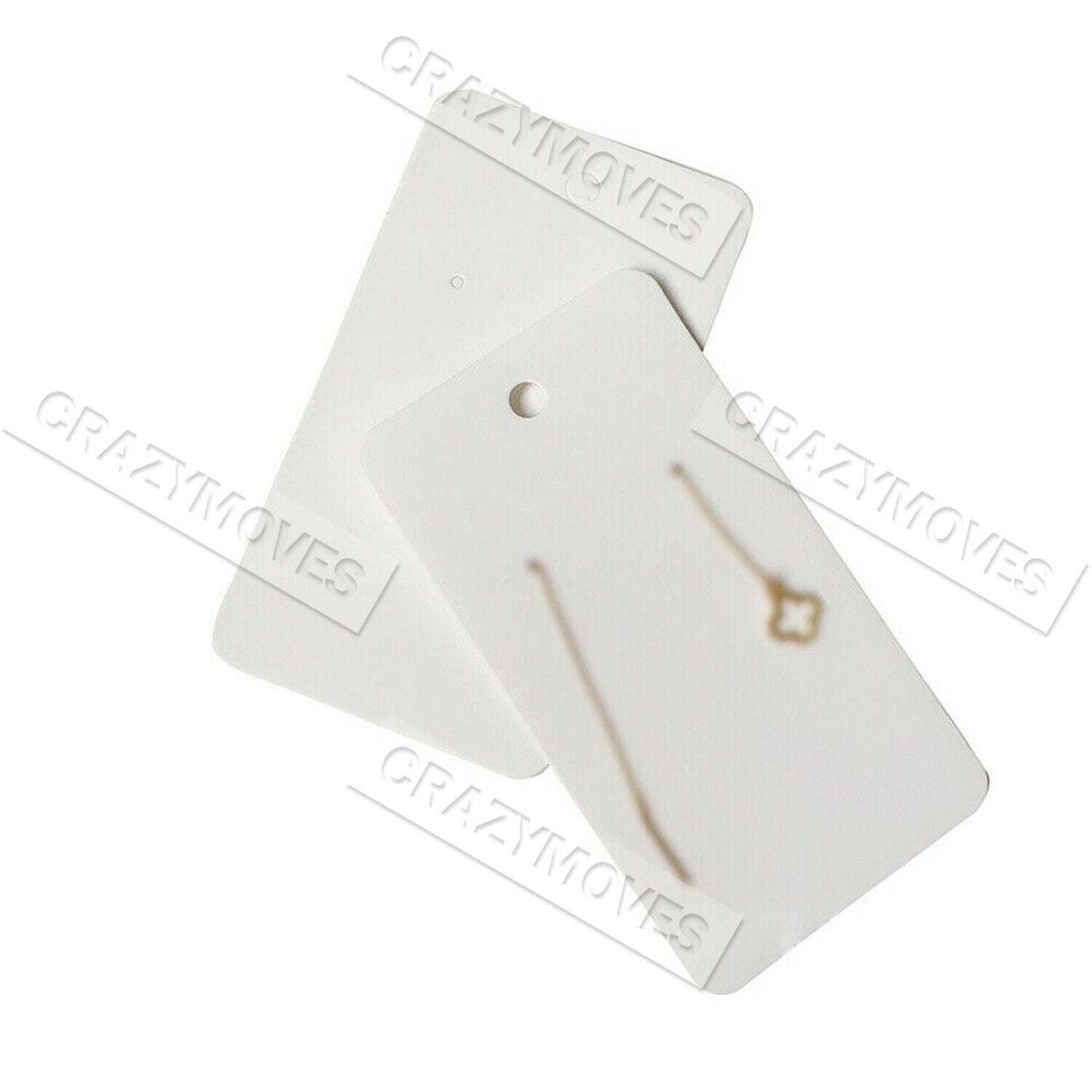 100PCS Earring Cards Cardboard Paper Jewelry Accessories Display Holder