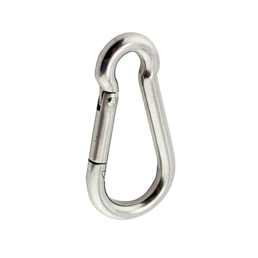 50mm Carabiner Clip 316 Stainless Steel Climbing Holder Hook Lock Camping SUS