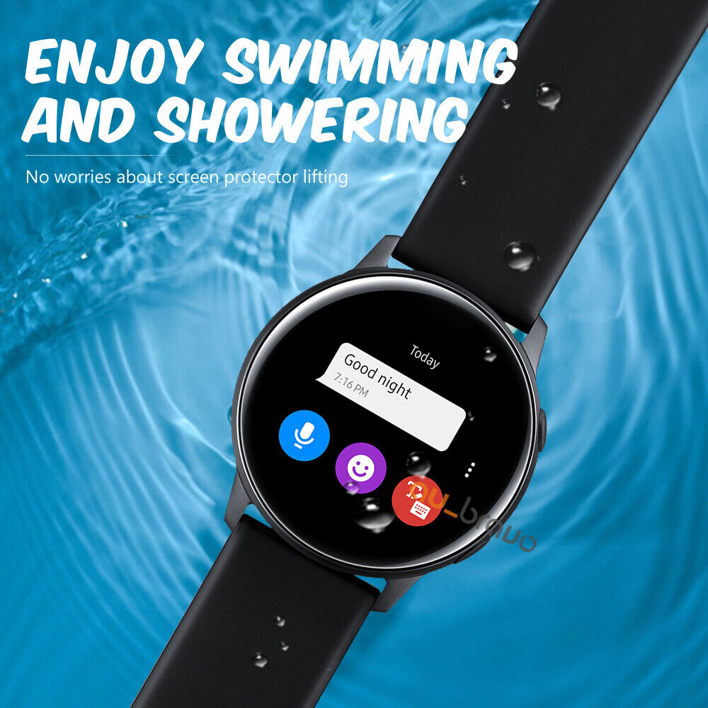 For Samsung Galaxy Watch Active 2 40 44mm Full Cover Waterproof Screen Protector