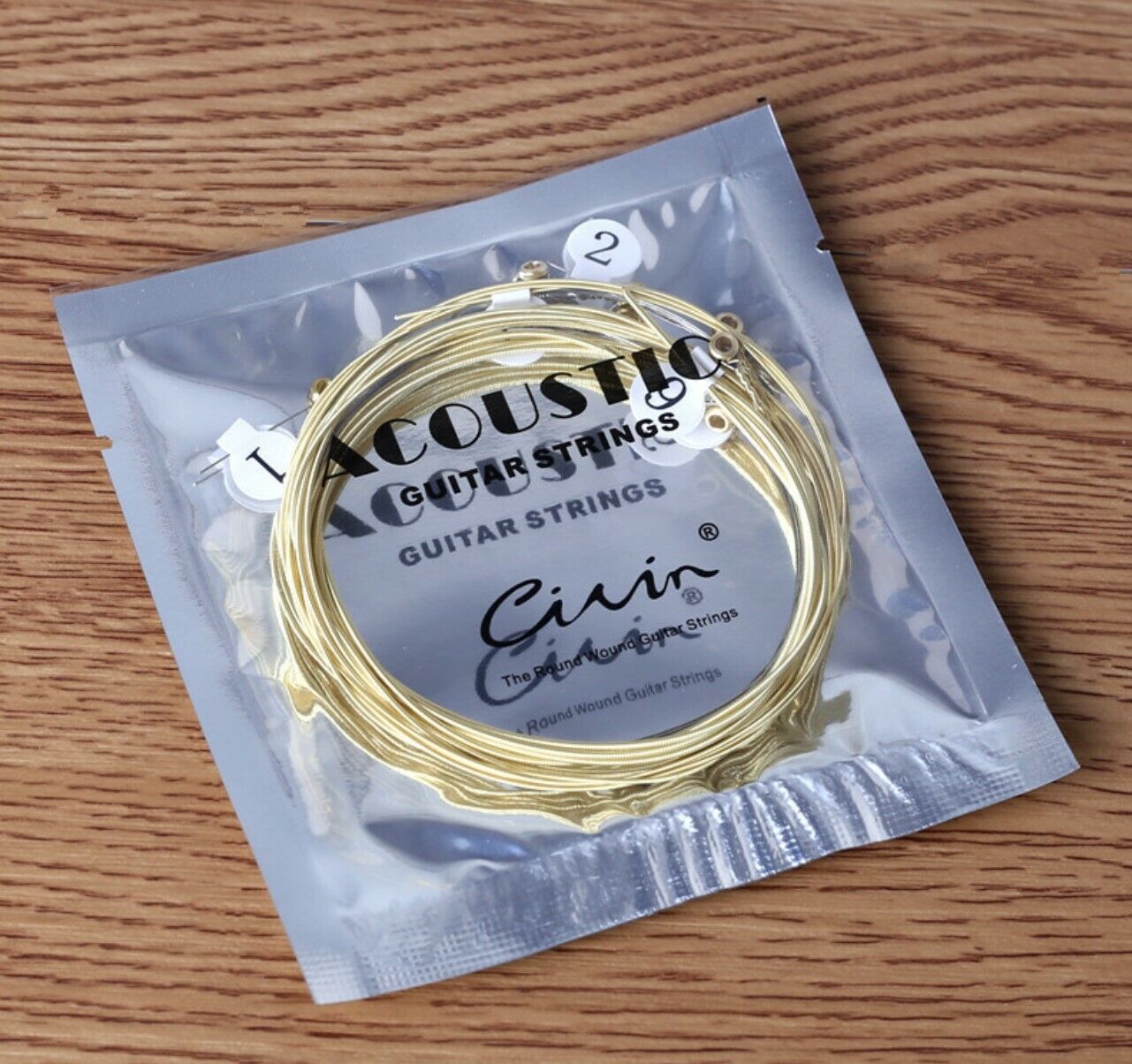 Premium Acoustic Guitar Strings With Free Pick Steel Civin Light Universal