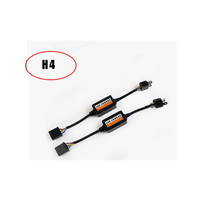 2X H11 LED Headlight Canbus Error Free Anti Flicker Resistor Canceller Decoders