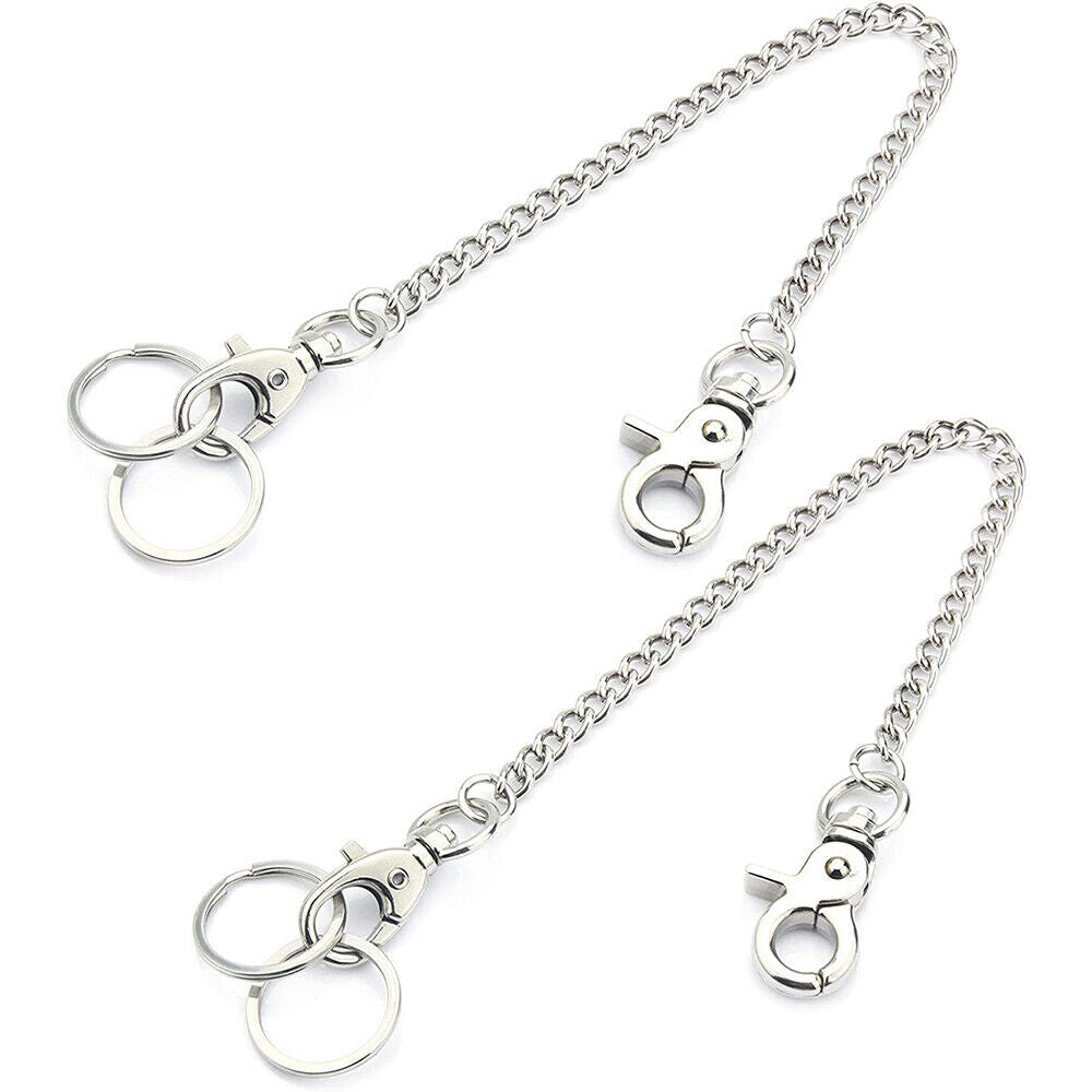 Silver Mental Key Chain Clip Pants Jeans Hip hop Biker Wallet Chain Belt Jewelry