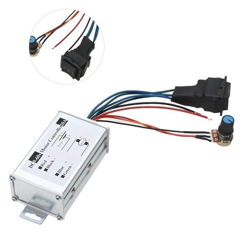 Reversible DC Motor Speed Controller Driver Controls 9V-60V 12V 24V 36V 48V 60V.