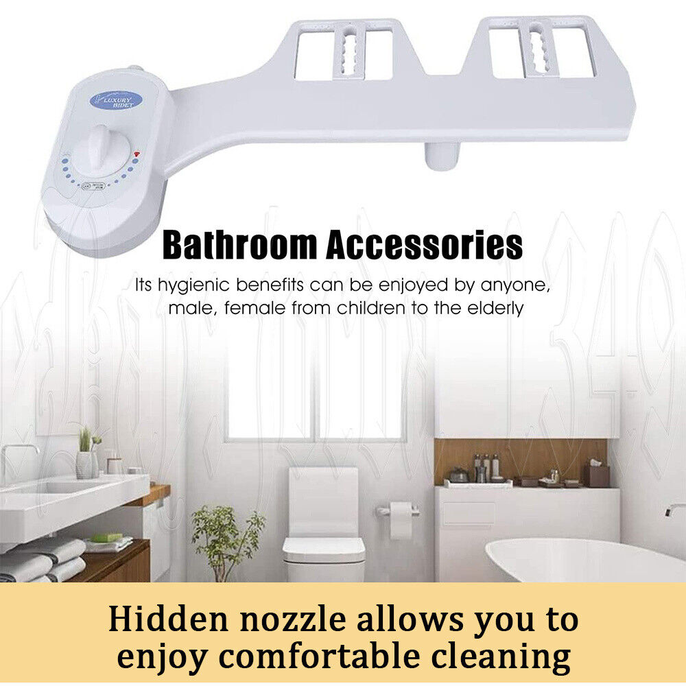 Toilet Bidet Seat Attachment Spray Hygiene Water Wash Clean Sanitation Bathroom