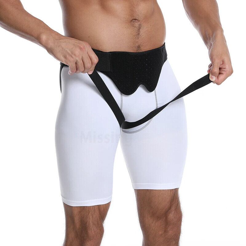 Men Hernia Support Belt Truss Brace Sports Inguinal Groin Hernia Pain Relief