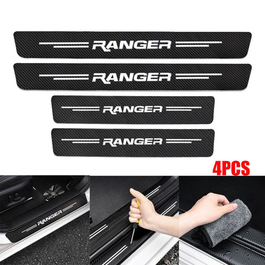 4pcs Car Door Plate Sill Scuff Anti Scratch Sticker Protector For Ford Ranger