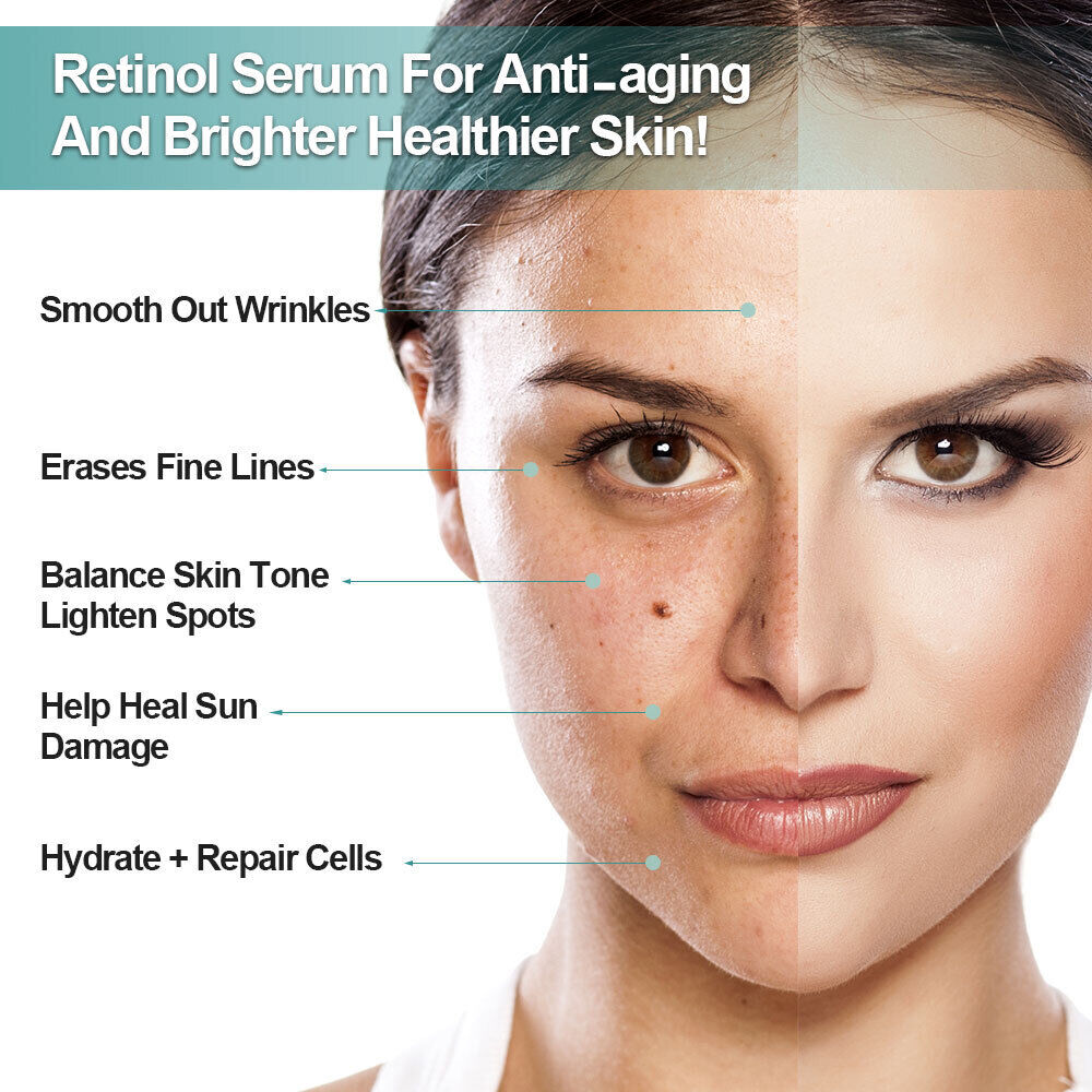 Retinol Wrinkle Remover Instant Anti-Aging Face Serum Skin Tightening Botox Age