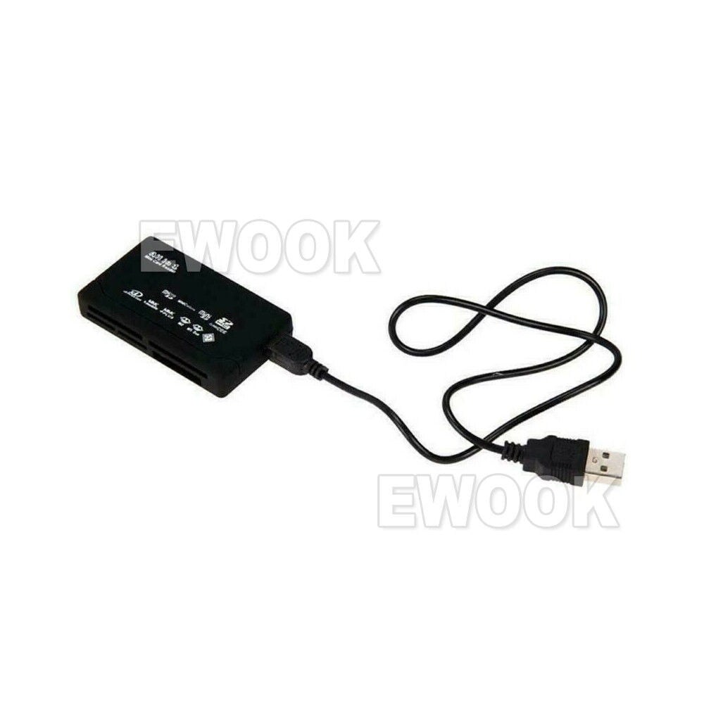 USB 2.0 All in One Multi Memory Card Reader CF SD SDHC MS TF M2 XD MMC