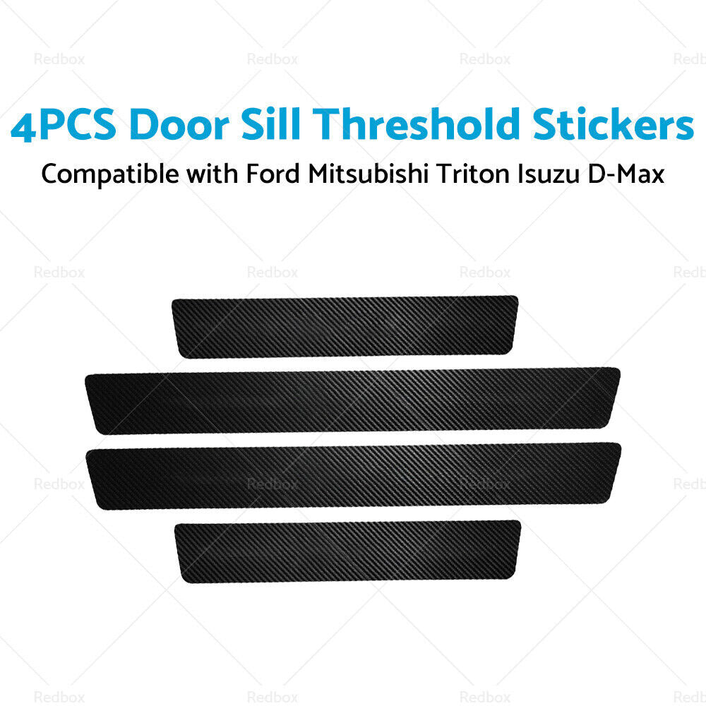 4PCS Front Rear Door Sill Threshold Sticker Suitable for Ford Ranger Wildtrak