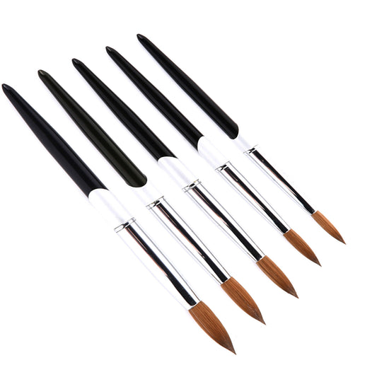 #8-16 Kolinsky Hair Sable Brush Acrylic Nail Brush Art Tool UV Gel Carving Pen D