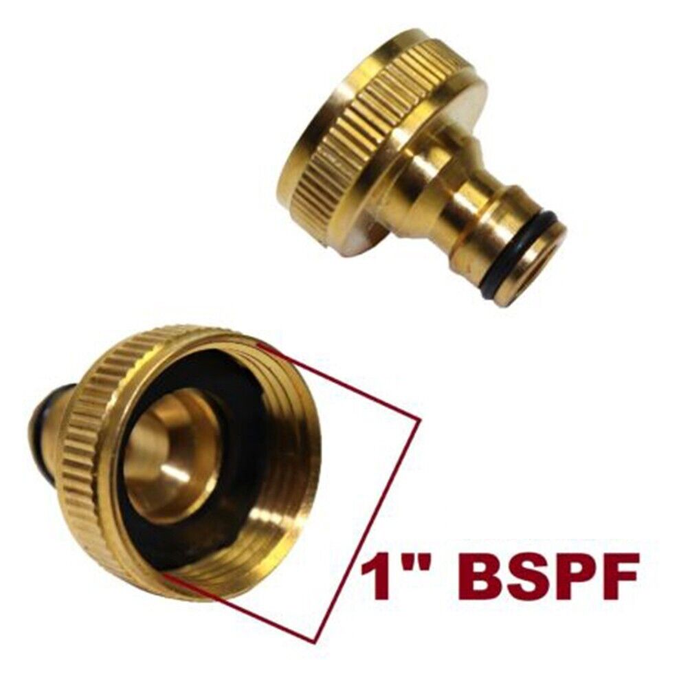 Upgrade Your Garden with Golden Brass Pipe Tap Connector/Adapter (3/4 Size)