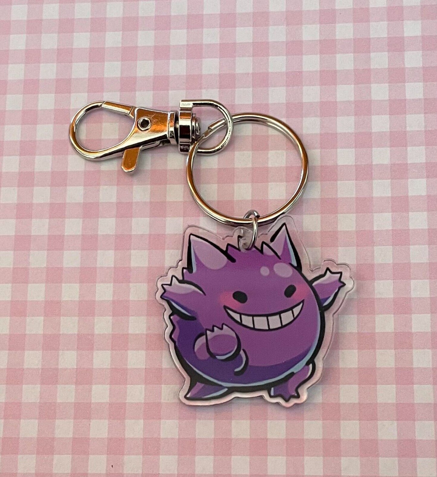 Keychain Keyring Keychain bag tag luggage acrylic GENGAR image both sides