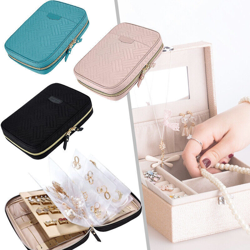 Portable Jewellery Box Travel Boxes Jewelry Ornaments Storage Case Organizer New