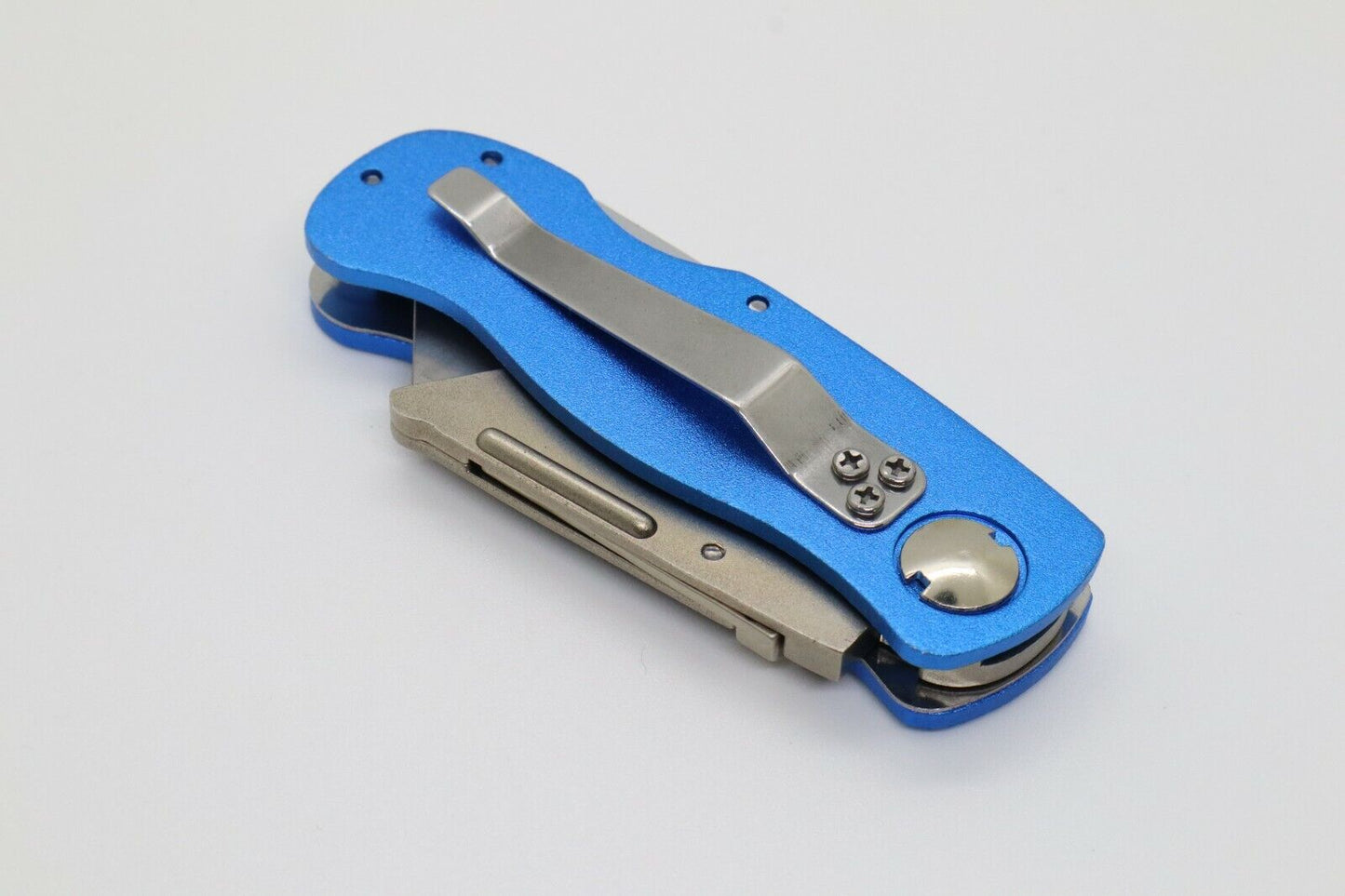 Folding Utility Knife Blades Box Cutter Pocket Knife Survival DIY Clip Light