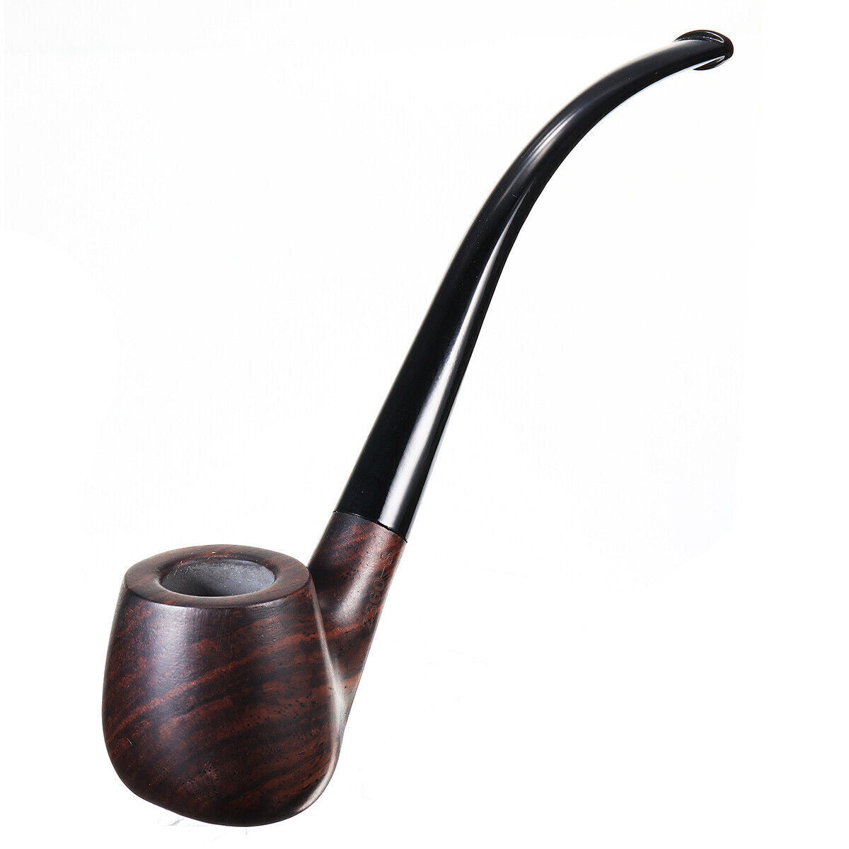 Long Tobacco Smoking Pipe Churchwarden Style Handmade Ebony For Men's Gift