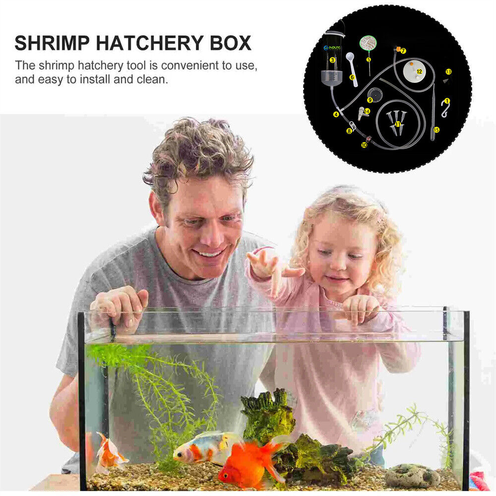 Artimia Brine Egg Shrimp Hatchery Kit Set Incubator Baby Fish Feed Hatch Tool