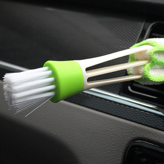 Double Ended Car Cleaning Brush Soft Cleaning Cloth Tool for Shutter Glasses