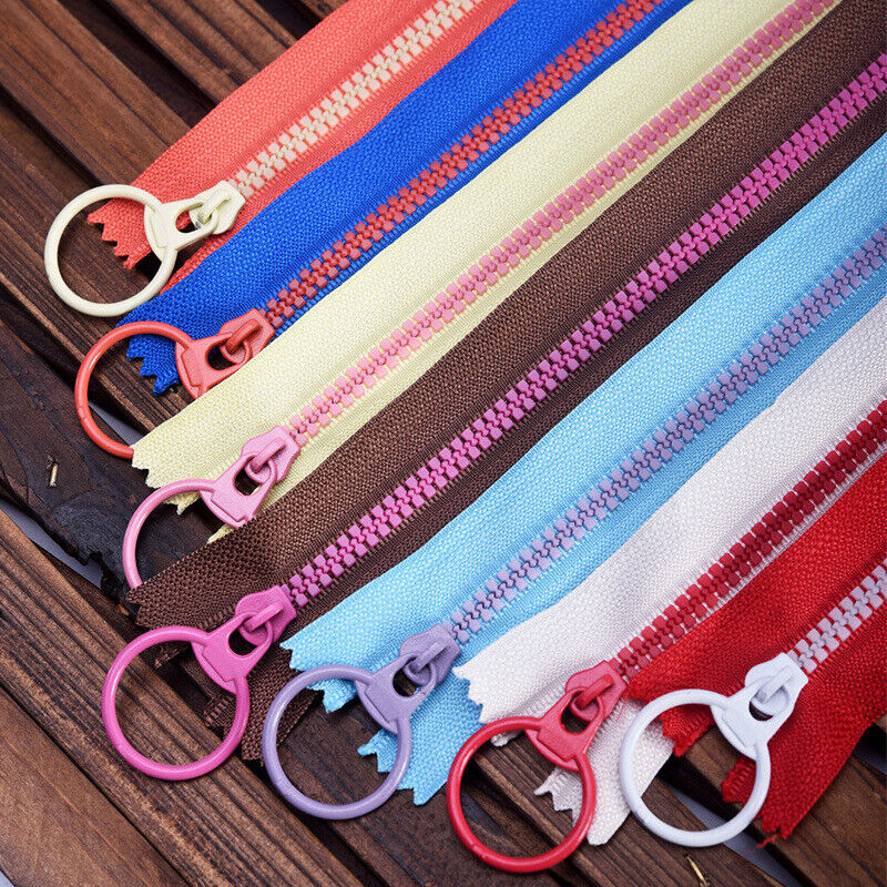 10pcs Nylon Zippers Sewing Tool Edge Puller Zip Tailor Zipper Mixed Color DIY 15cm