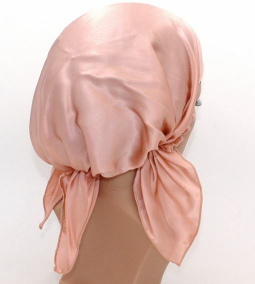 Pure Silk Womens Sleep Cap Hat Wrap Hot Hair Care Elastic Sleeping Bonnet Night