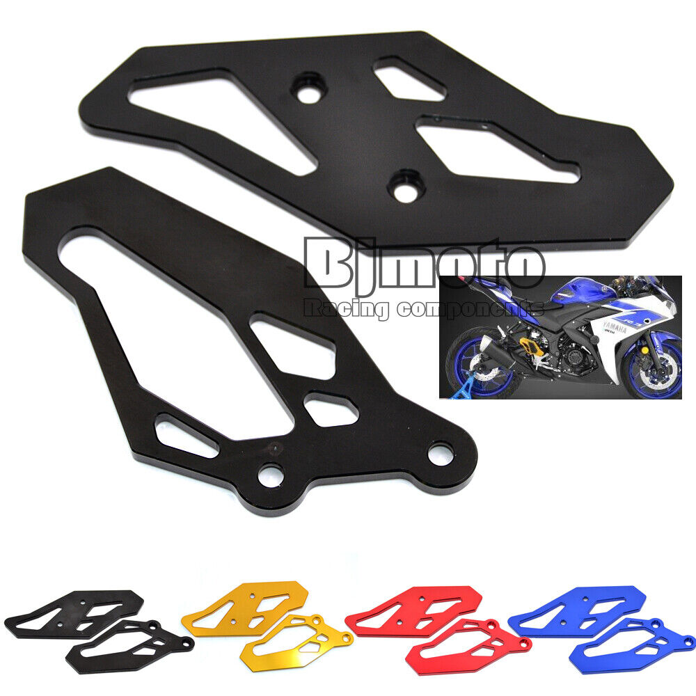 Footrest Rearset Foot Peg Plate Guard For Yamaha YZF R25 2013-2020 R3 ABS MT-03