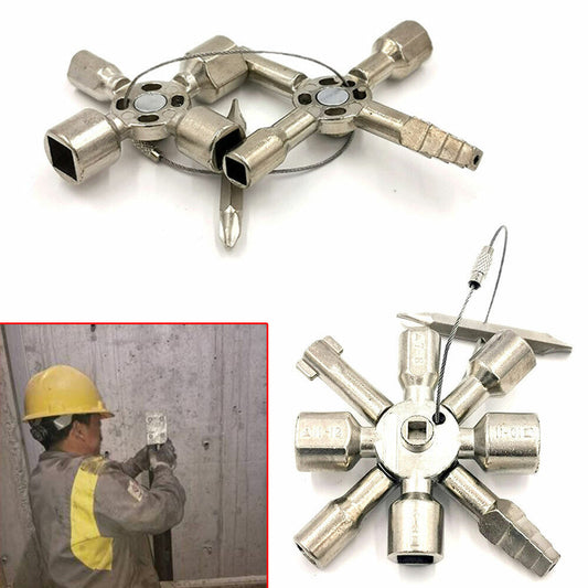 10in1 Multi Cross Square Triangle For Cabinet Train Elevator Key Switch Wrench