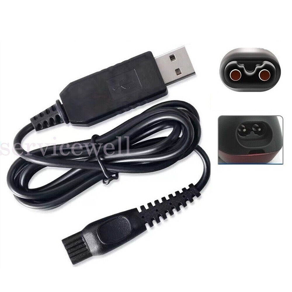 Hair Clippers Cable Power Cord Razor Charger Charger Convetor Charging Heads