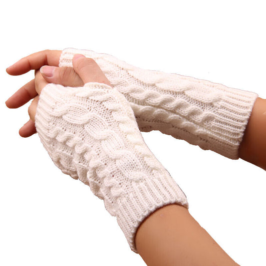 Winter Gloves Cycling Men Women Unisex Fingerless Fashion Knit Touch Screen